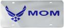 US AIR FORCE SYMBOL MOM MIRRORED INLAID PLASTIC LICENSE PLATE