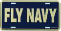 Navy License Plate Fly Navy