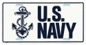 US Navy License Plate 