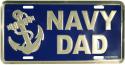 Navy Dad License Plate Navy Dad License Plate
