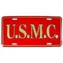 USMC Lettering License Plate