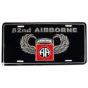 Army 82nd Airborne License Plate