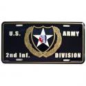 Army 2nd Infantry Division License Plate