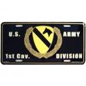 Army 1st Cavalry Division License Plate
