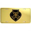 Skull Airborne License Plate Skull Airborne License Plate