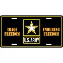 Army Desert War License Plate