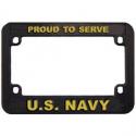 Navy Motorcycle License Plate Frame