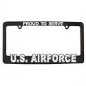Proud to Serve in the Air Force Auto License Plate Frame