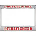 Firefighter Motorcycle License Plate Frame