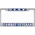 Air Force Combat Veteran Auto License Plate Frame