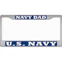 Navy Dad Auto License Plate Frame