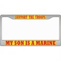 My Son Is A Marine Auto License Plate Frame