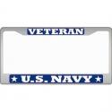Navy Veteran Auto License Plate Frame