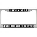 POW MIA You Are Not Forgotten Auto License Plate Frame