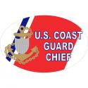 Coast Guard Magnet US Coast Guard Chief Oval Auto Magnet