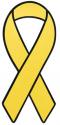 Plain Yellow Support Our Troops Magnet