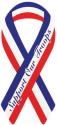 Support Our Troops Red White and Blue Ribbon Magnet