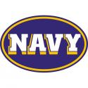 NAVY OVAL MAGNET