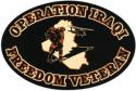 Operation Iraqi Freedom Veteran 5.75 Oval Auto Magnet