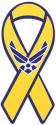 Air Force Hap Arnold Yellow Ribbon Auto Magnet