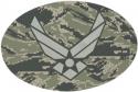Air Force ABU Pattern with Wing Oval Auto Magnet