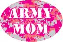 Mom Pink Digital ACU Pattern Oval Auto Magnet Mom Pink Digital ACU Pattern Oval Auto Magnet