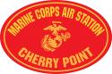 USMC AIR STATION CHERRY POINT OVAL MAGNET