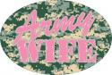 Army Wife Oval Auto Magnet