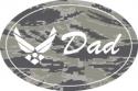 AIRFORCE DAD OVAL MAGNET