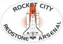  ROCKET CITY REDSTONE ARESNAL OVAL MAGNET