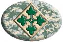 Army 4th Infantry Division Oval Auto Magnet 
