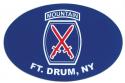  10TH MOUNTAIN DIVISION OVAL MAGNET
