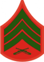 E-5 SGT Sergeant (Green) Decal