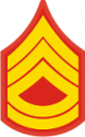 E-7 SMaj,1Sgt,MSgt Pre-1959 (Gold)  Decal