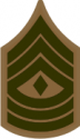 E-8 1SGT First Sergeant (Khaki) Decal