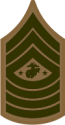 E-9 SGTMAJMC Sergeant Major Marine Corps (Khaki) Decal