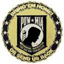 POW MIA Emblem Medallion 