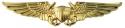 Naval Flight Officer Gold Metal Auto Emblem