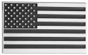 U.S. FLAG METAL CHROME PLATED EMBLEM