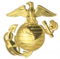 U.S. MARINES EGA METAL CHROME PLATED EMBLEM