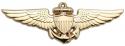 NAVAL AVIATOR METAL CHROME PLATED EMBLEM