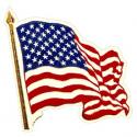 Wavy USA Flag  Magnet 
