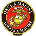 Once a Marine Always a Marine EGA Magnet 