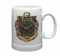 NAVY THE SEA IS OURS STONEWARE MUG NAVY THE SEA IS OURS STONEWARE MUG