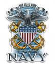 NAVY FULL PRINT EAGLE DECAL