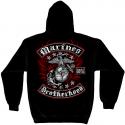 USMC BIKER HOODED SWEATSHIRT