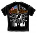 POW MIA DOUBLE FLAG EAGLE T-SHIRT