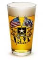 ARMY DOUBLE FLAG  PINT GLASS