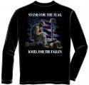 STAND FOR THE FLAG KNEEL FOR THE FALLEN LONG SLEEVE T-SHIRT
