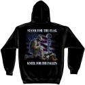 STAND FOR THE FLAG KNEEL FOR THE FALLEN HOODED SWEATSHIRT STAND FOR THE FLAG KNEEL FOR THE FALLEN HOODED SWEATSHIRT
